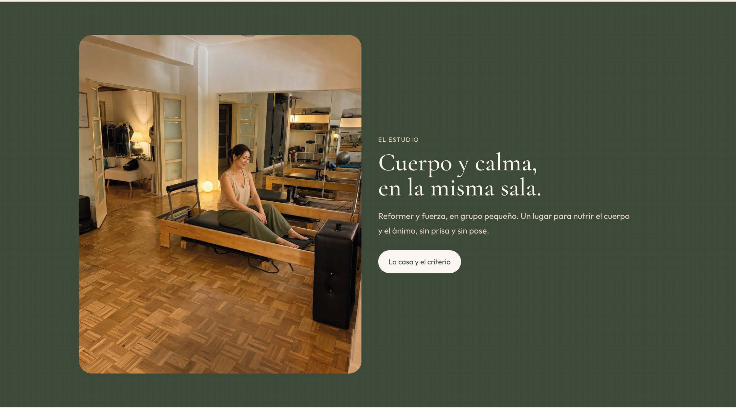 Práctica de Pilates Reformer en Estudio Jul Pilates